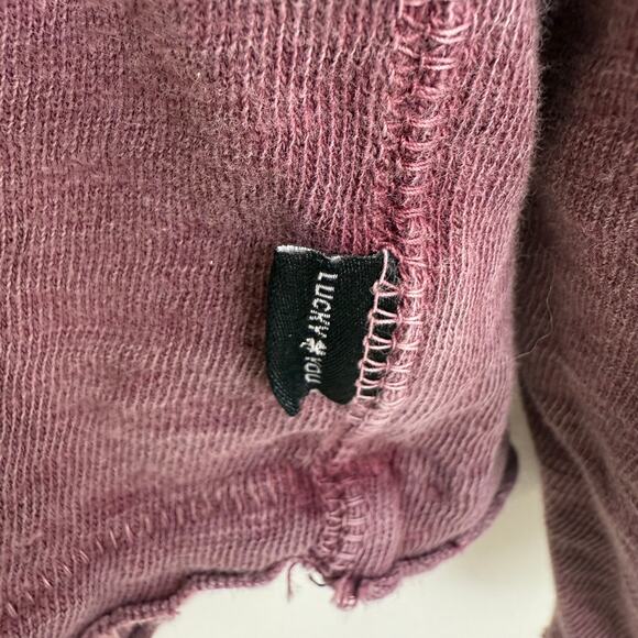 Lucky Brand Mens Long Sleeve Modern Fit Weekend Slub Port Royale Henley Shirt XL - Picture 9 of 12